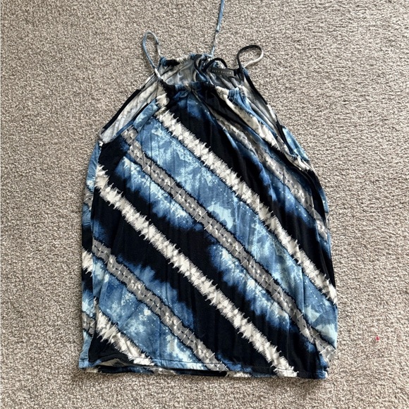 3 for 1 Suzy shier Black with Heart Design, blue tie dye straps top, black&grey - Picture 7 of 14